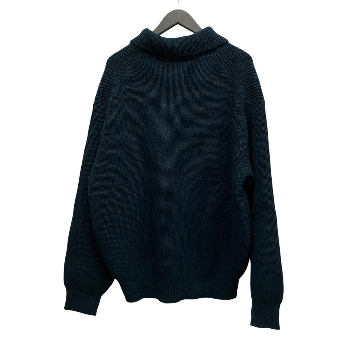 24AW3 4 FRONT ZIP HIGHNECK RIB SWEATERジップアップニットYK24FW0829S