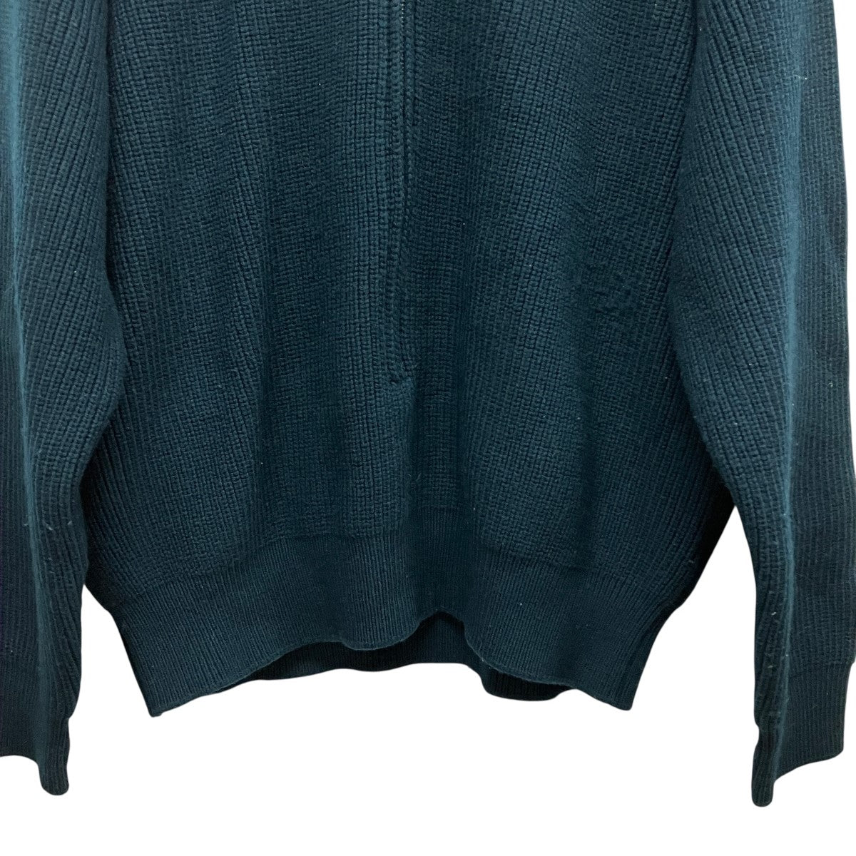 24AW3 4 FRONT ZIP HIGHNECK RIB SWEATERジップアップニットYK24FW0829S