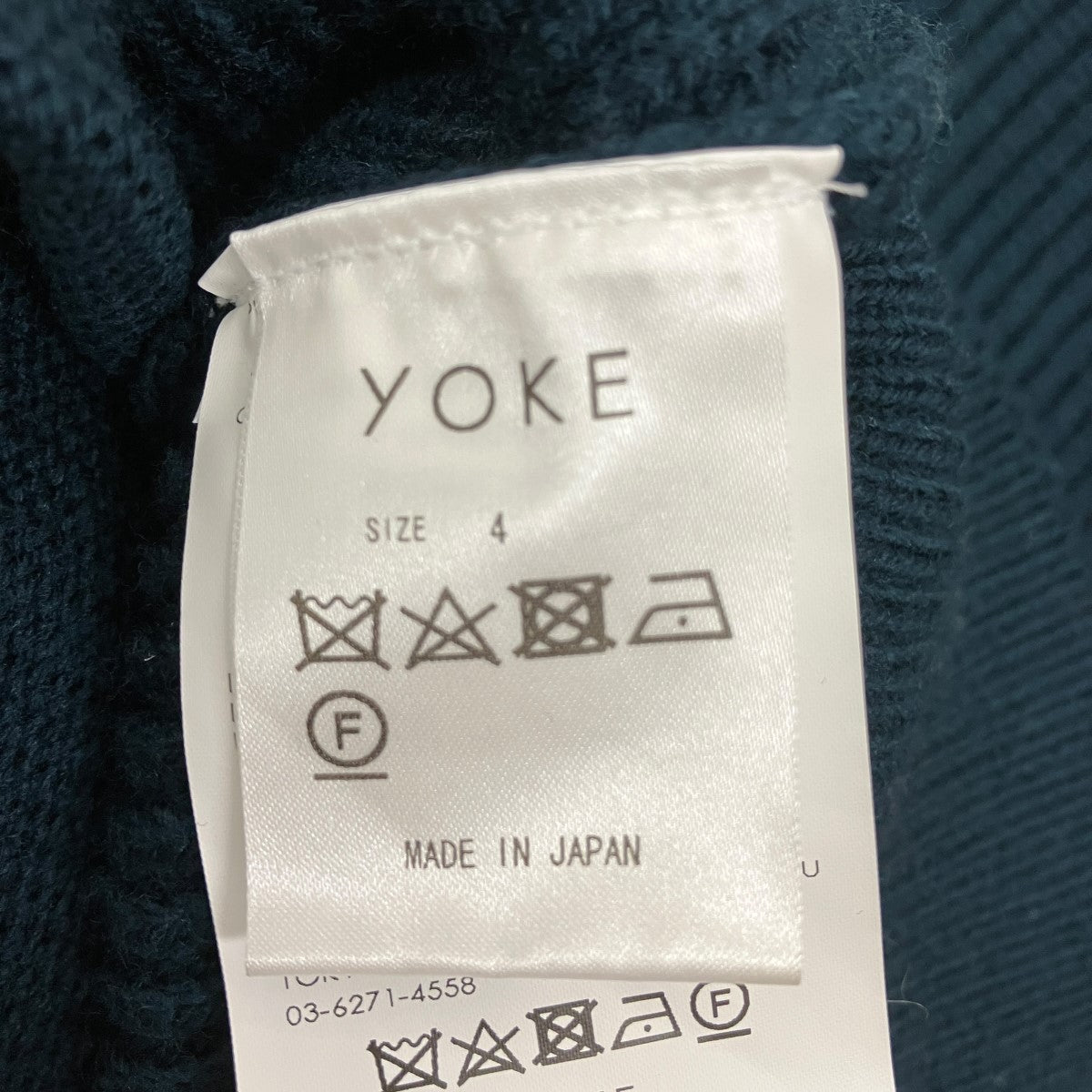 24AW3 4 FRONT ZIP HIGHNECK RIB SWEATERジップアップニットYK24FW0829S