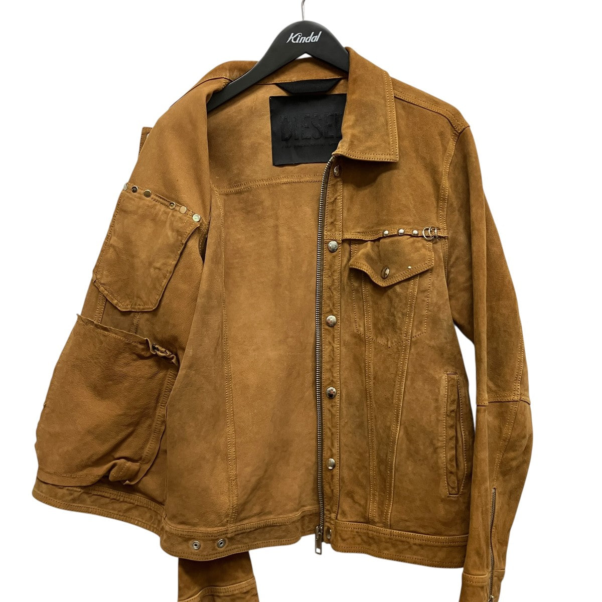 SUEDE LEATHER L-DEAN JACKET STUDSスタッズスウェードレザー ジャケット