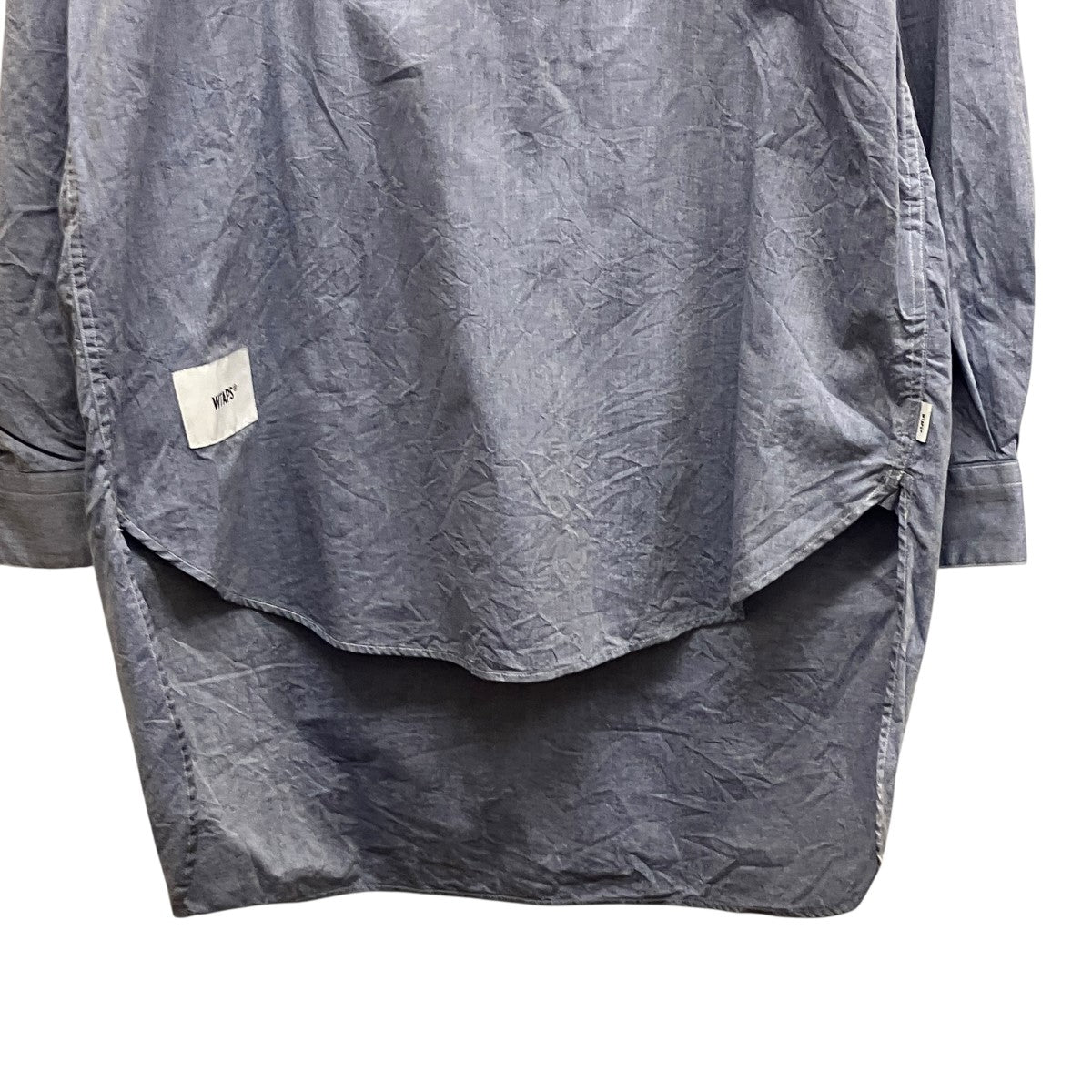 BIB LS COTTON．CHAMBRAYバンドカラーシャツ211GWDT-SHM02