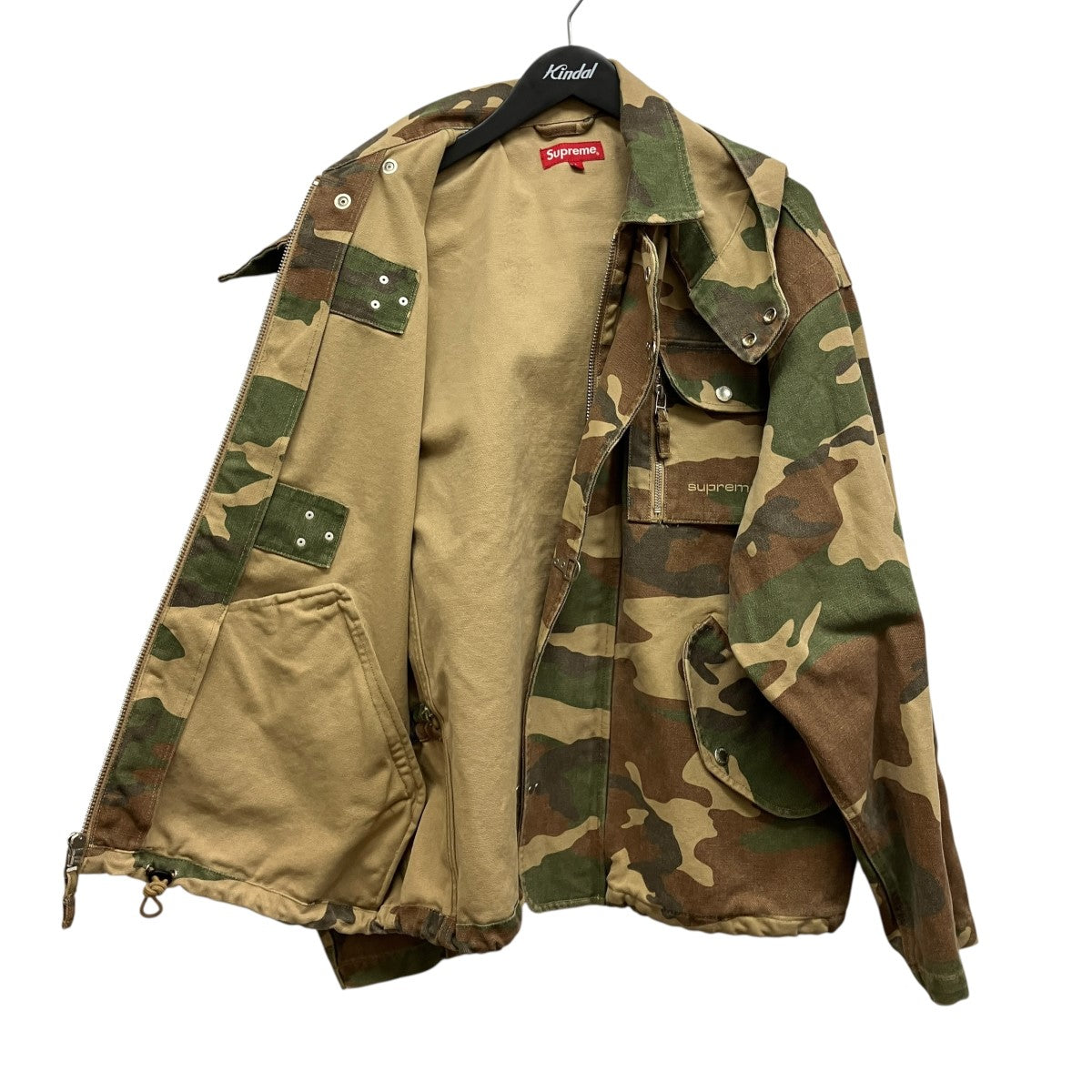23SSCanvas Clip Jacketカモ柄ファイヤーマンジャケット