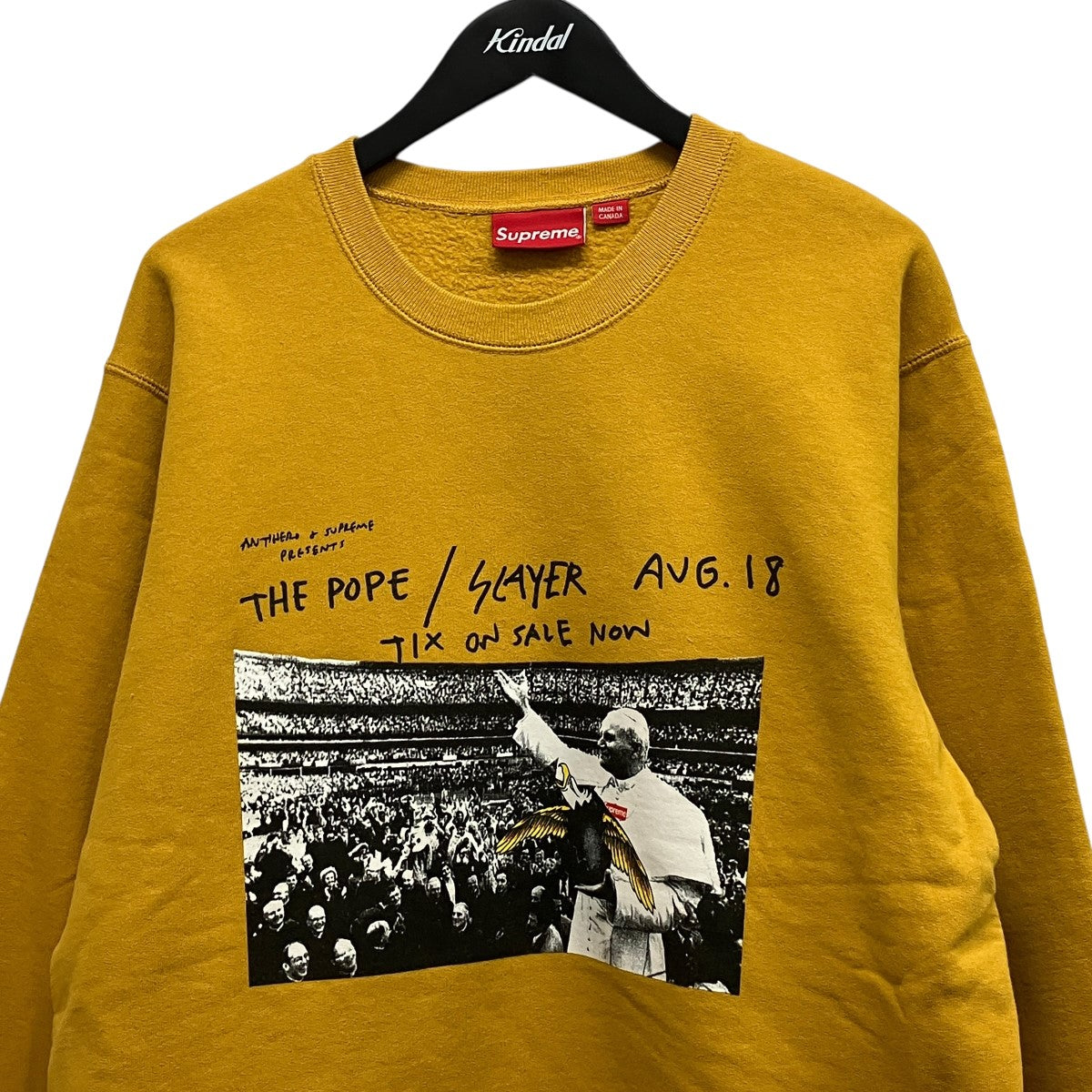 16SSAntihero Pope Crewneckプリントスウェット
