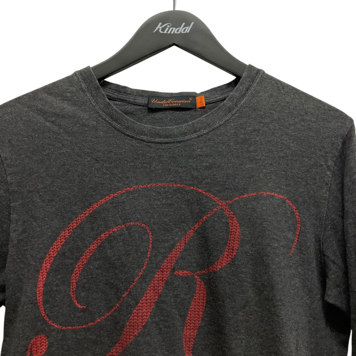 RプリントロングTシャツ