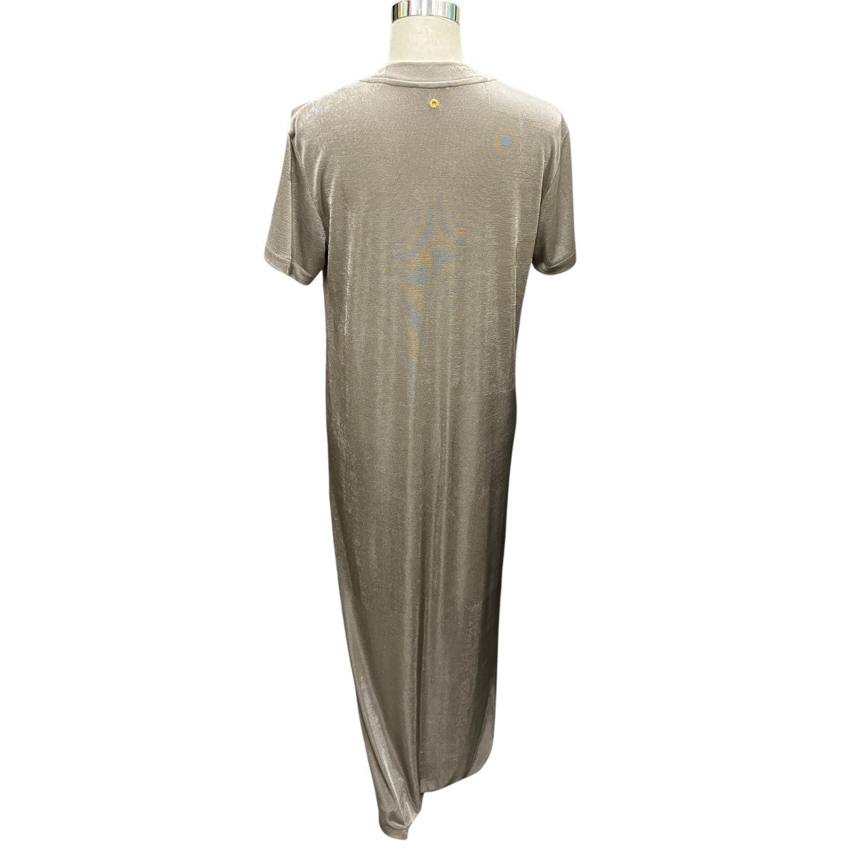 Beige Rib Jersey Short Sleeve Long Dress半袖ジャージーニットワンピースFDR346.JE0110