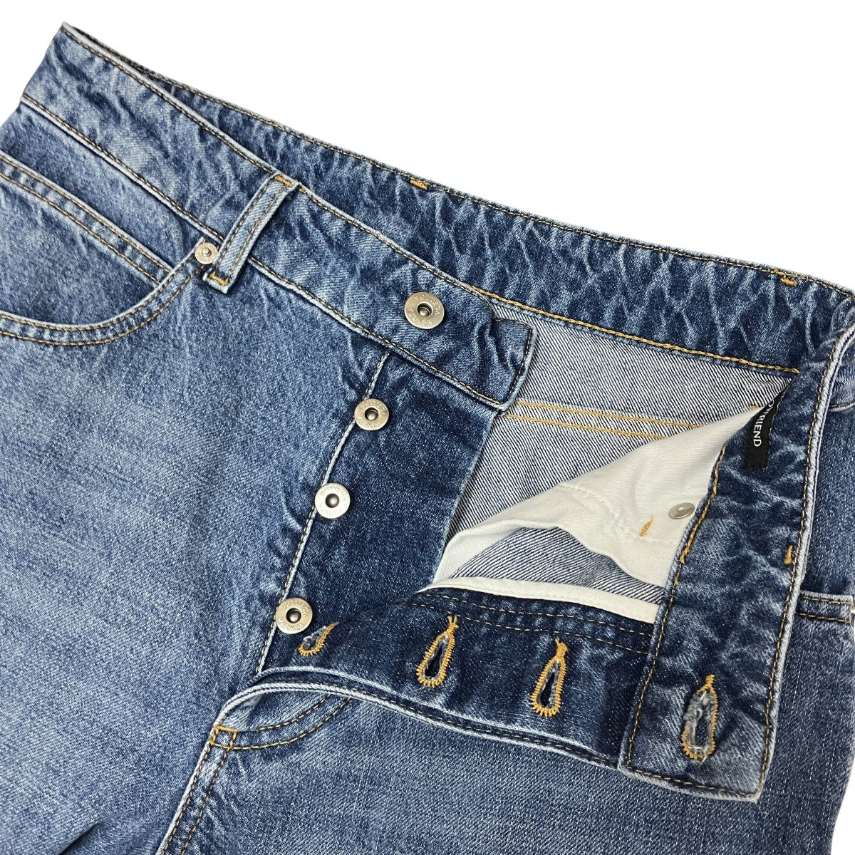 イントレチャートパッチデニムパンツ813503