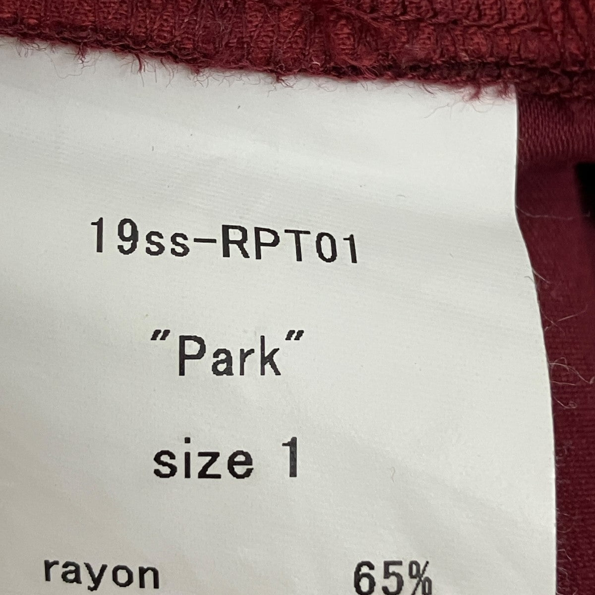 レーヨンスリットパンツ19SS-RPT01