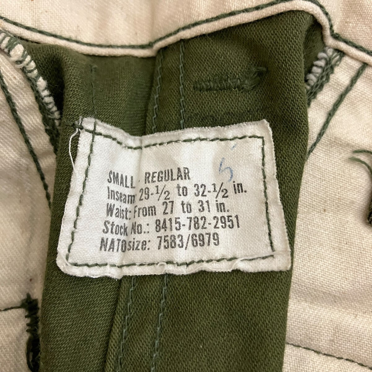 US．ARMYM-65カーゴパンツDSA100-72-C-1636