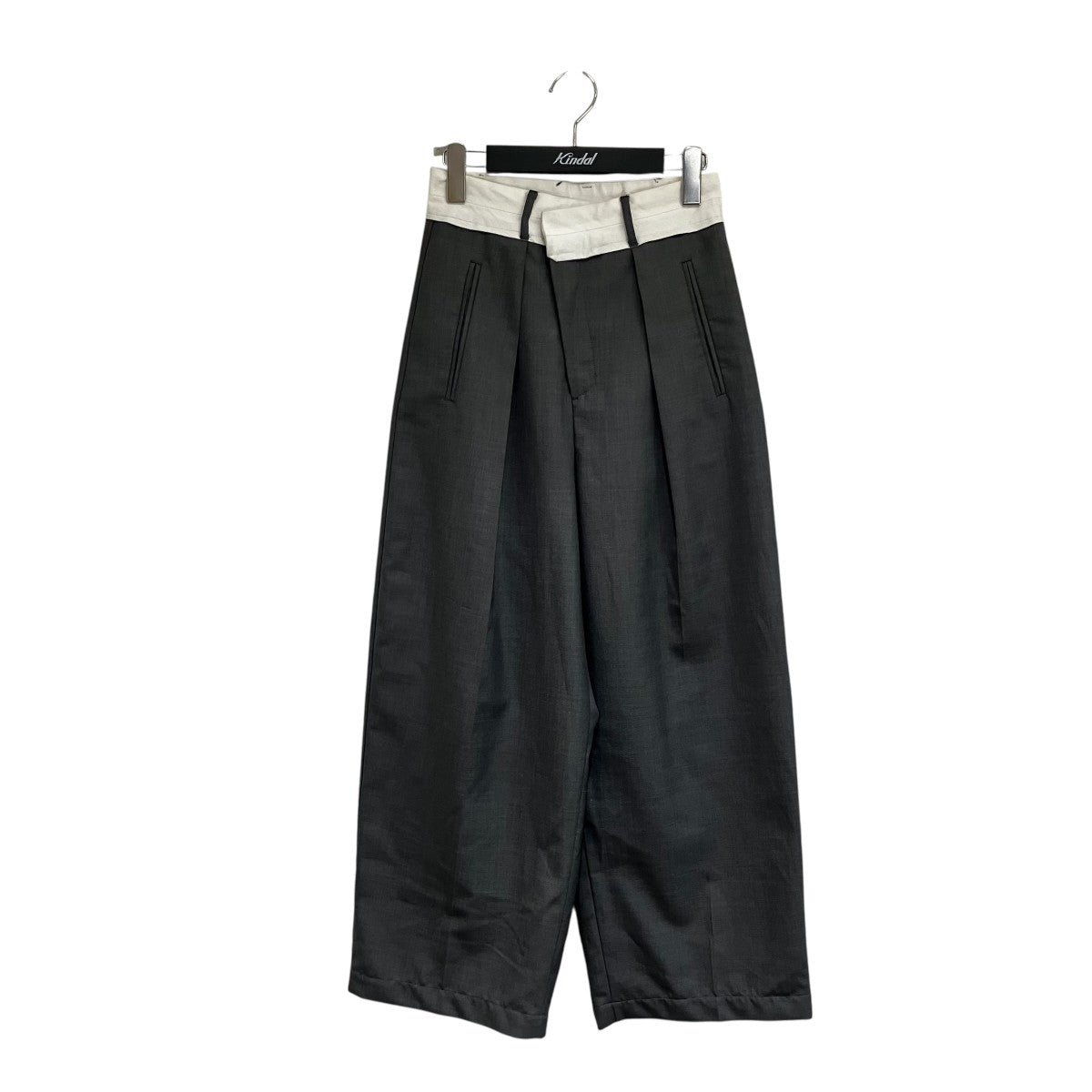 Asymmetric Front Trousersスラックス124341001