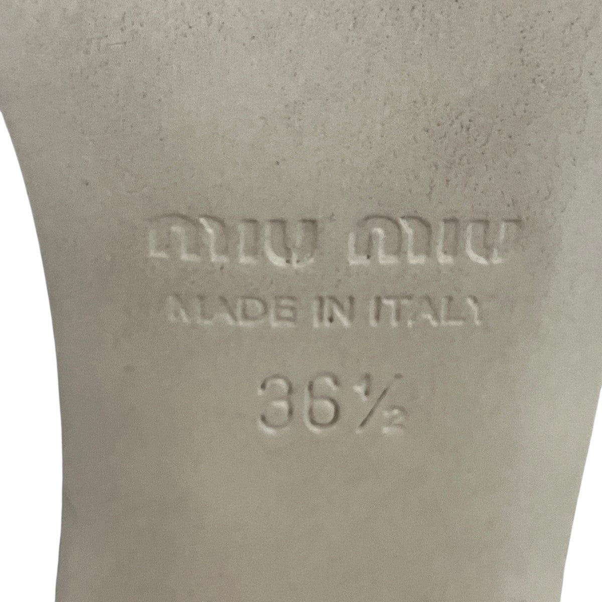 MIU MIU オープトゥラメヒールパンプス 古着・中古-6枚目のアイテム画像