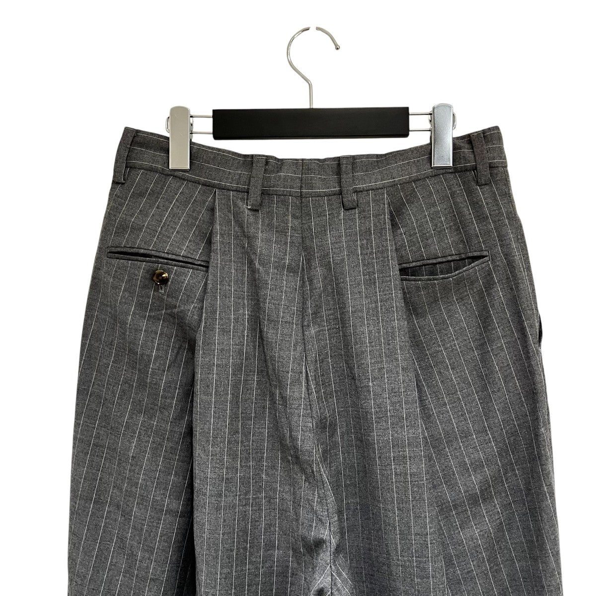 1 TUCK PANTSストライプパンツ22FWS01