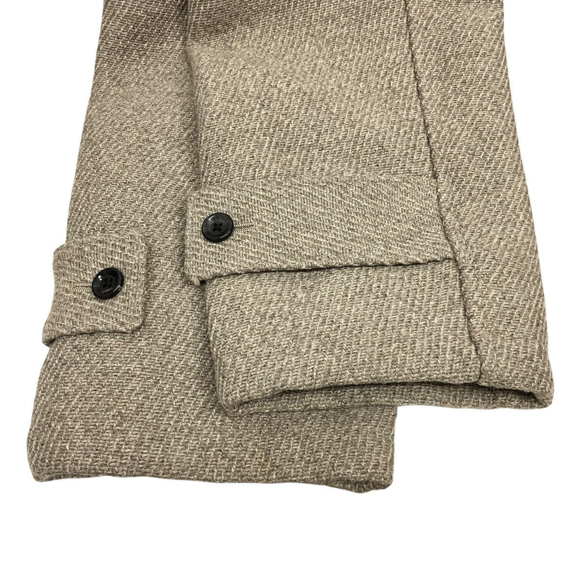 23AWHYPER BIG CASHMERE HEAVY ROYAL NAVY DUFFEL COATカシミヤ混フーデッドダッフルコート