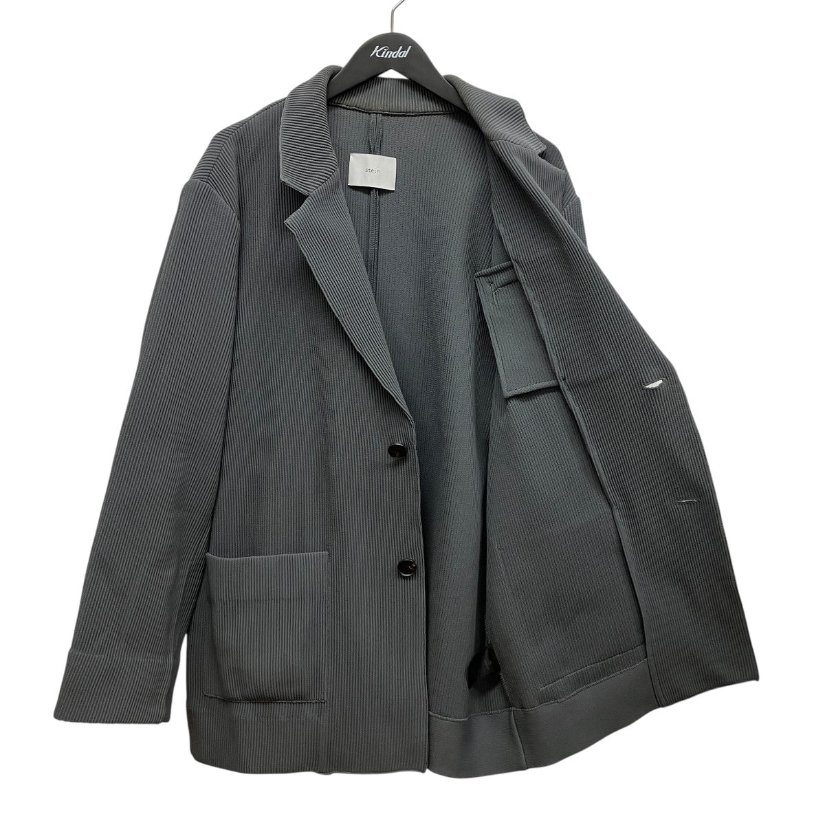 OVERSIZED GRADATION PLEATS JACKETプリーツテ-ラードジャケットST.518