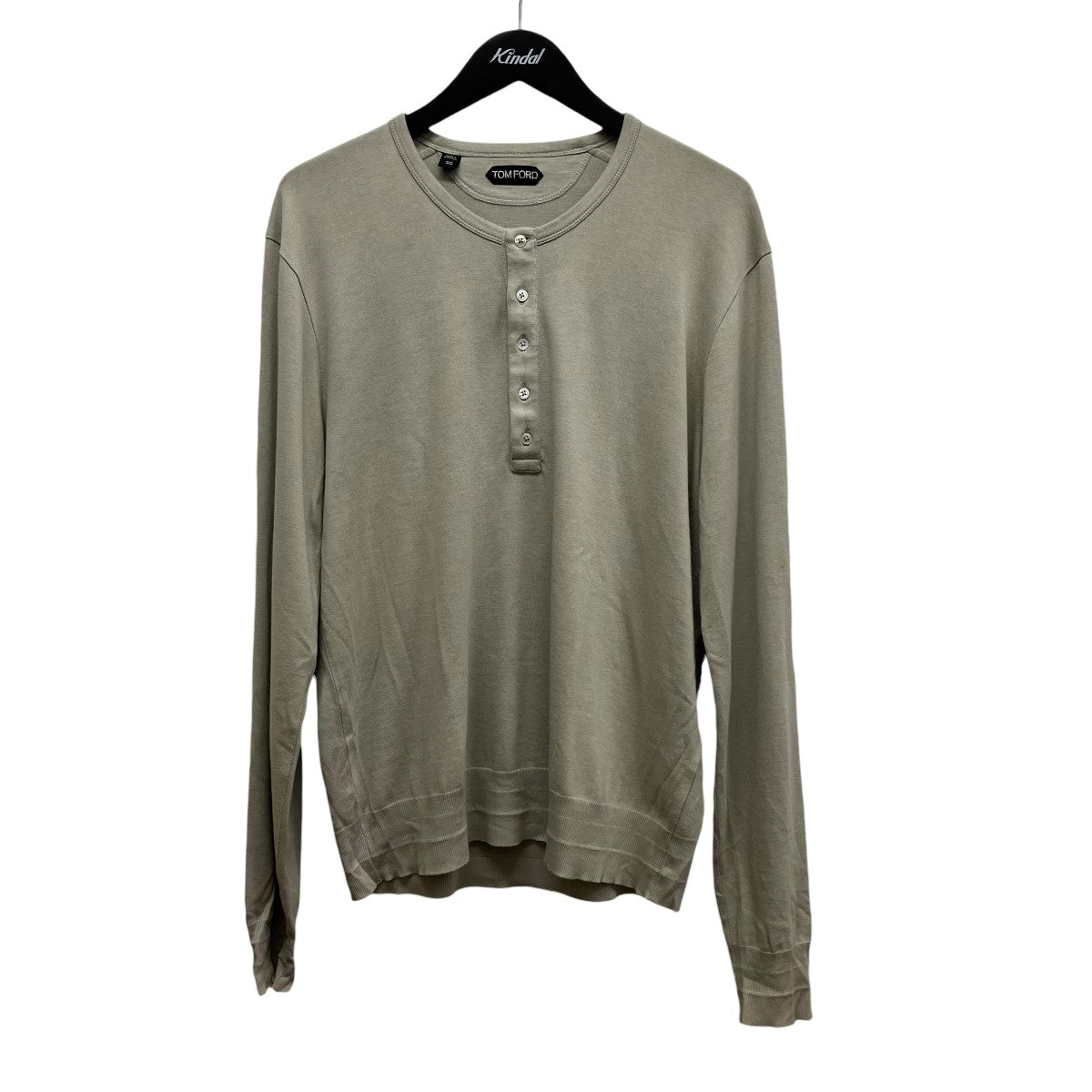 TOM FORD ヘンリーネックロングスリーブカットソーTFJ987 古着・中古-1枚目のアイテム画像