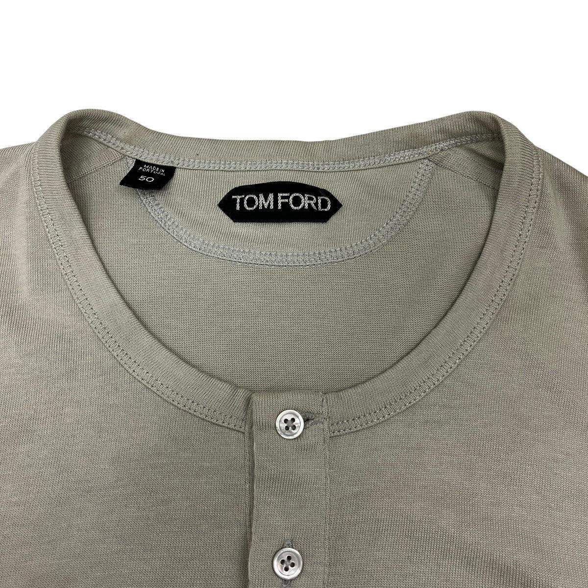 TOM FORD ヘンリーネックロングスリーブカットソーTFJ987 古着・中古-8枚目のアイテム画像