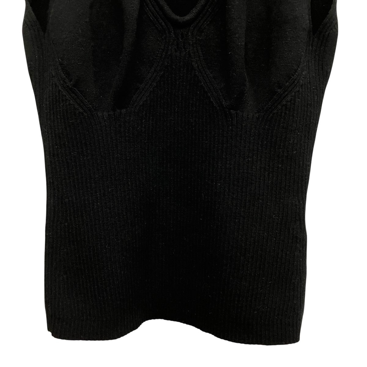 Moon Jewelry Knit Open Neck Topsムーンジュエリーオープンネックタンクトップ
