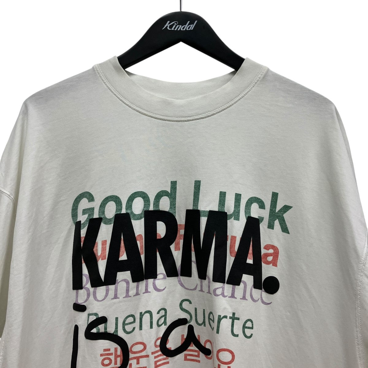 Good Luck Karma T-ShirtメッセージプリントTシャツUE54TR530W