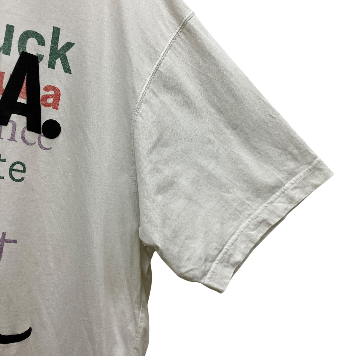 Good Luck Karma T-ShirtメッセージプリントTシャツUE54TR530W