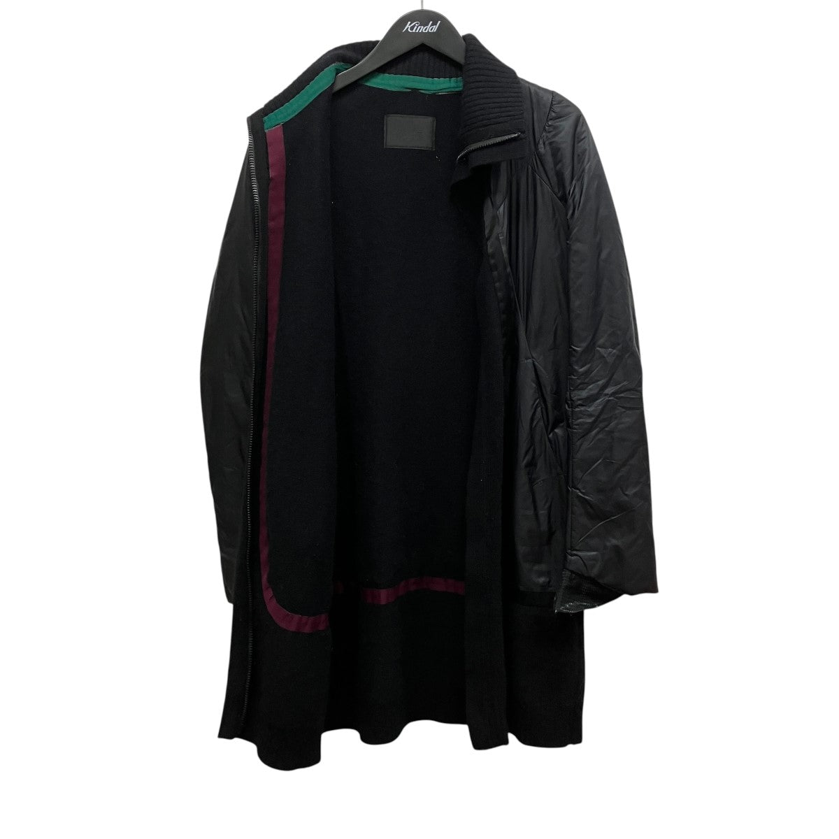 UNDERCOVER 09AWナイロン切り替えジップアップニットジャケットD1103 古着・中古-3枚目のアイテム画像