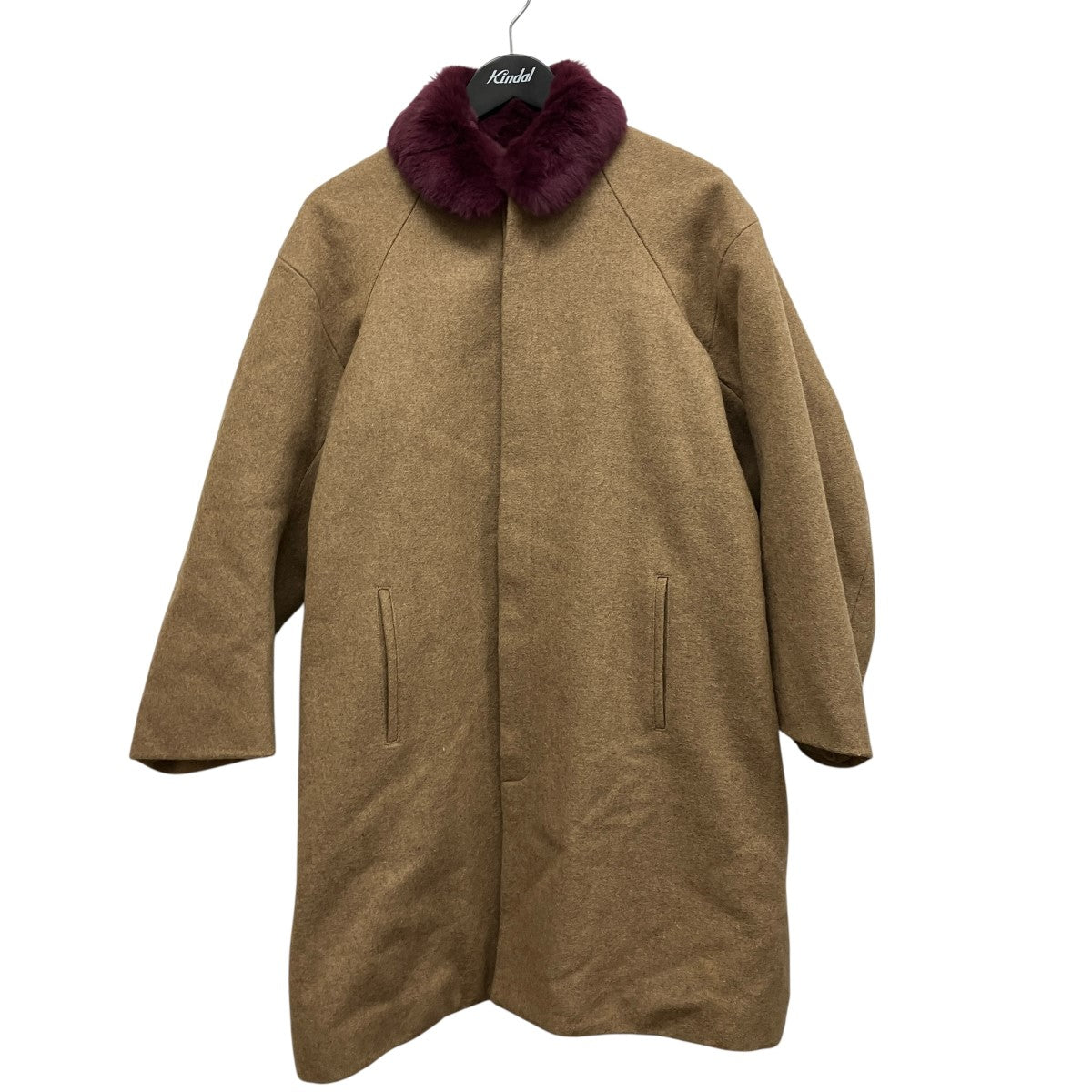 UNDERCOVER 13AWラビットファーカラーステンカラーウールコートL1302-2 古着・中古-1枚目のアイテム画像