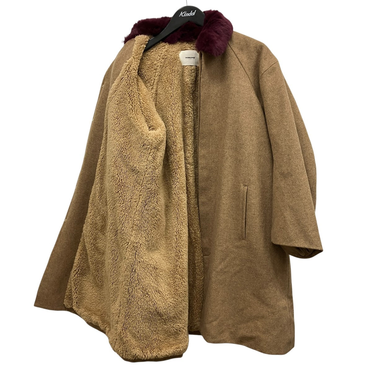 UNDERCOVER 13AWラビットファーカラーステンカラーウールコートL1302-2 古着・中古-3枚目のアイテム画像