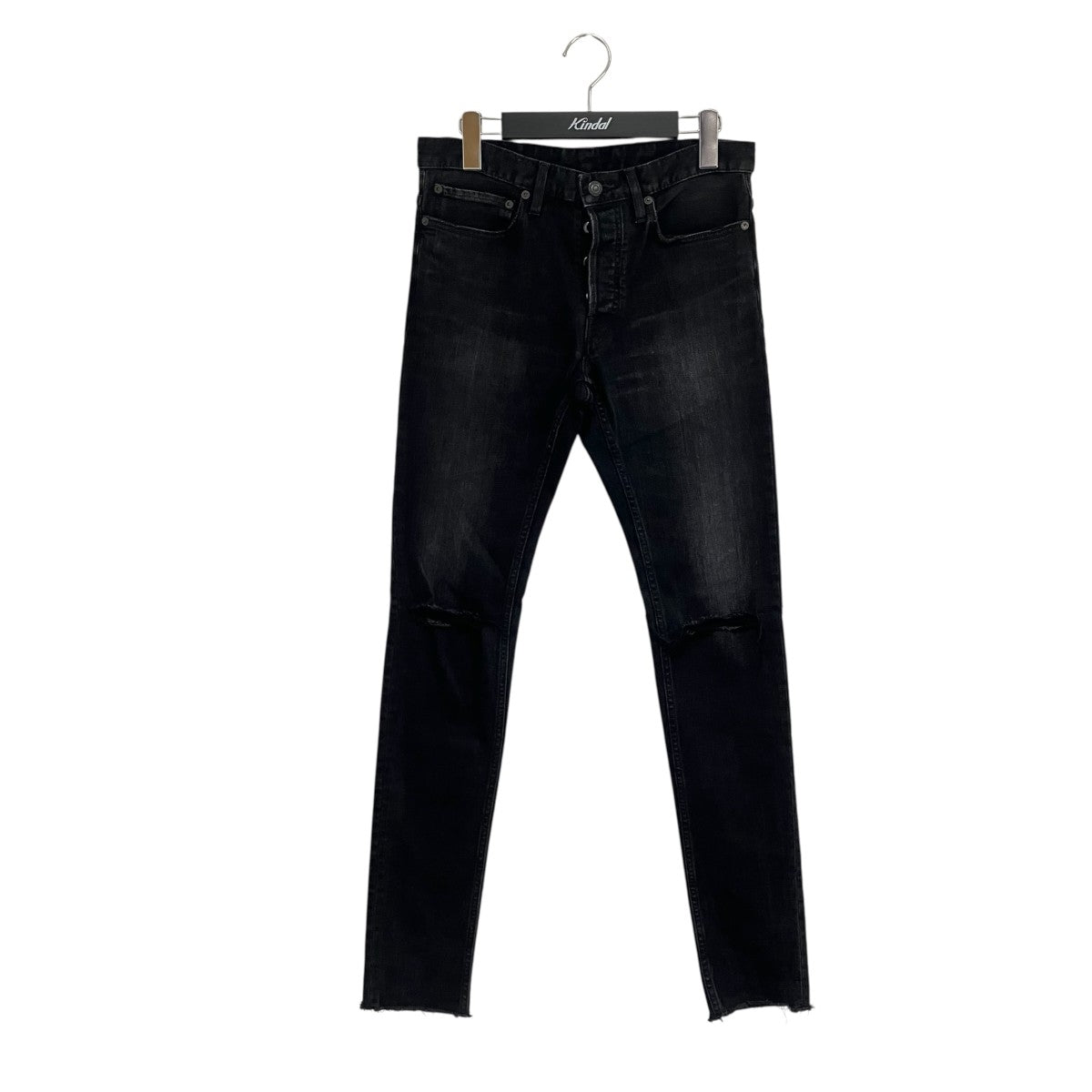S．Slim STR 5pocketダメージ加工スキニーデニムパンツFPK107NNGC-93-302-2