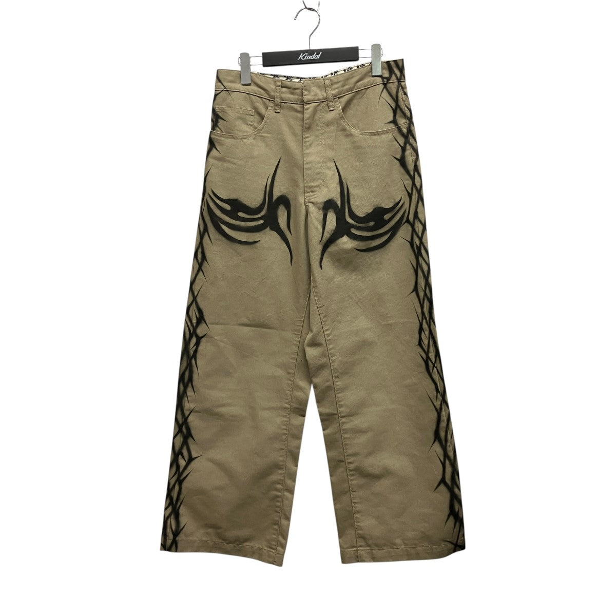 HELLSTAR 26SSトライバルペイントチノパンHSSS26PT3-BRN TRIBAL AIRBRUSHED PANTS 古着・中古-1枚目のアイテム画像