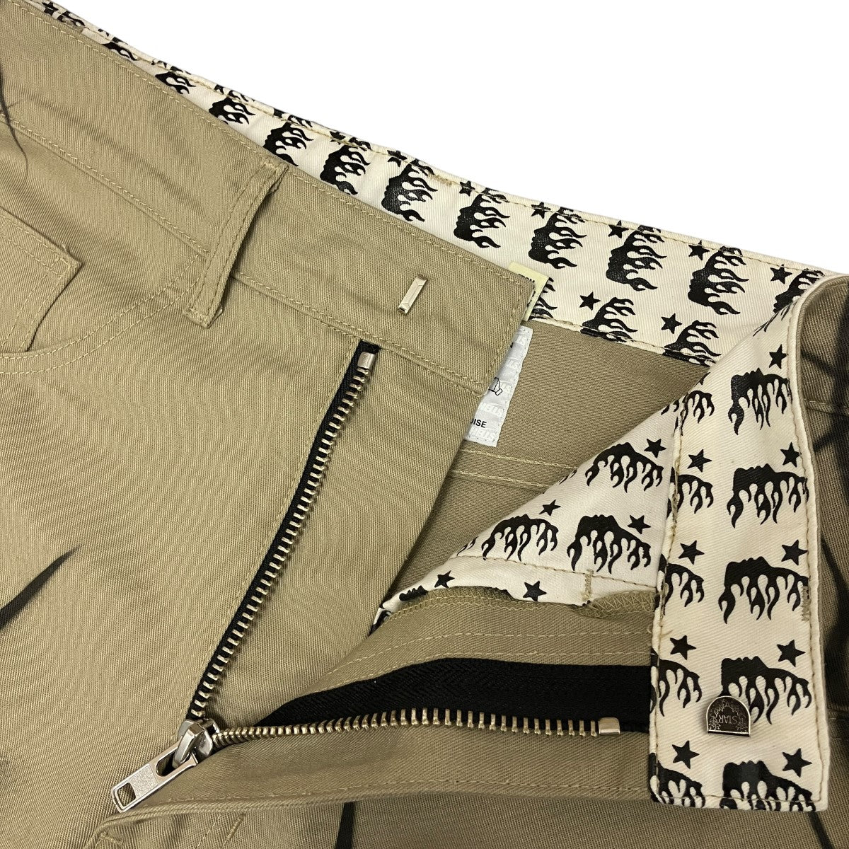 HELLSTAR 26SSトライバルペイントチノパンHSSS26PT3-BRN TRIBAL AIRBRUSHED PANTS 古着・中古-3枚目のアイテム画像