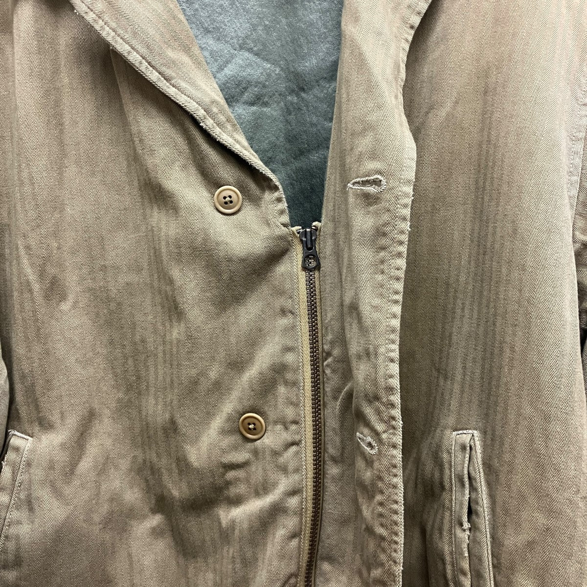 A．PRESSE Vintage US NAVY N-4 Deck Jacketデッキジャケット 古着・中古-6枚目のアイテム画像