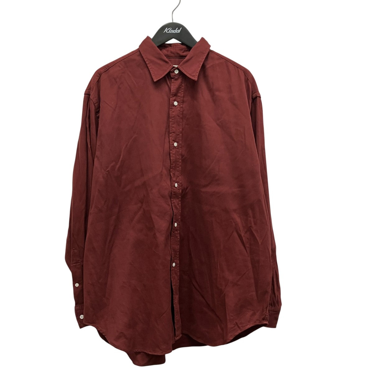 A．PRESSE Double Weave Twill Regular Collar Shirtsダブルツイルシャツ 古着・中古-1枚目のアイテム画像
