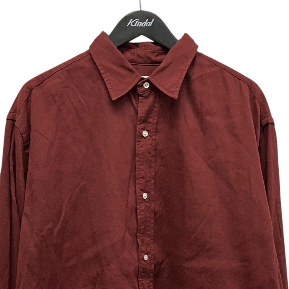 A．PRESSE Double Weave Twill Regular Collar Shirtsダブルツイルシャツ 古着・中古-3枚目のアイテム画像