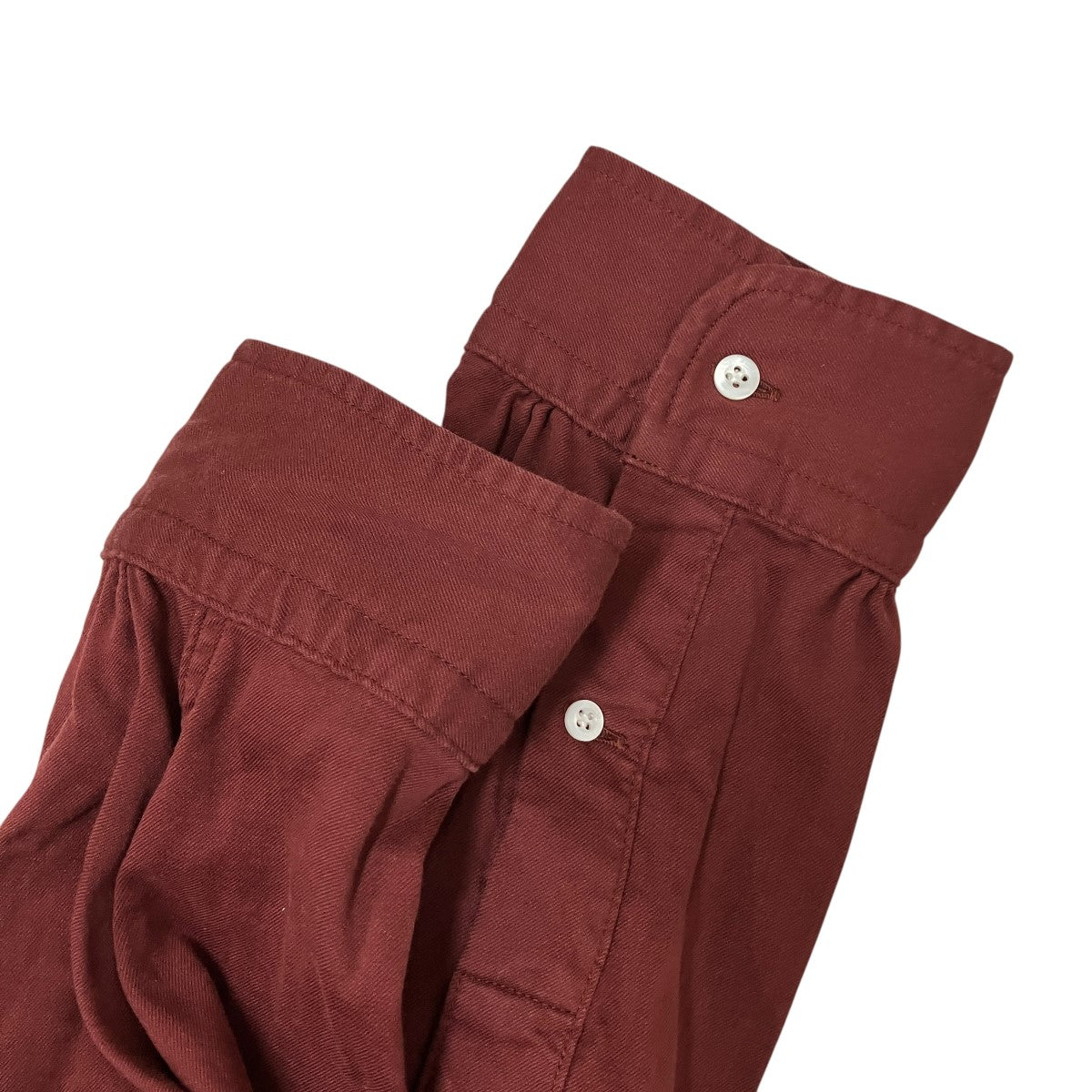 A．PRESSE Double Weave Twill Regular Collar Shirtsダブルツイルシャツ 古着・中古-6枚目のアイテム画像