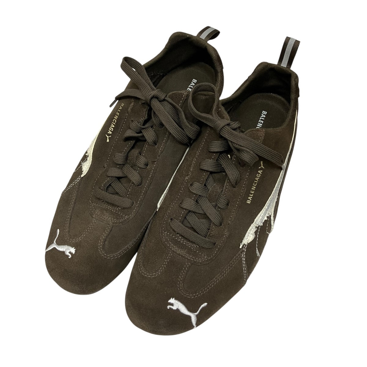 BALENCIAGA×PUMA SPEED CATダメージ加工スピードキャットスニーカー406519-05 古着・中古-1枚目のアイテム画像