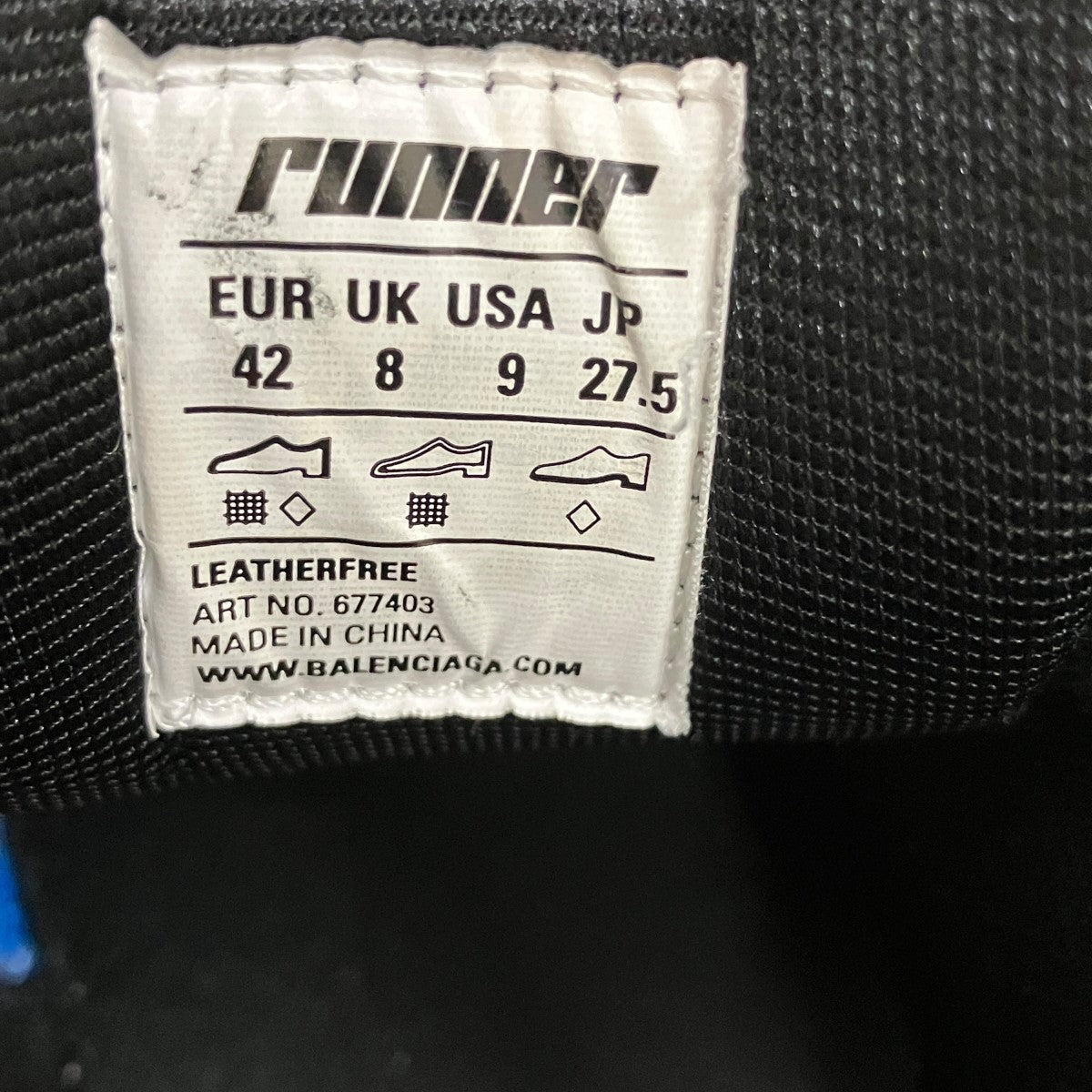BALENCIAGA ランナースニーカー677403 古着・中古-6枚目のアイテム画像