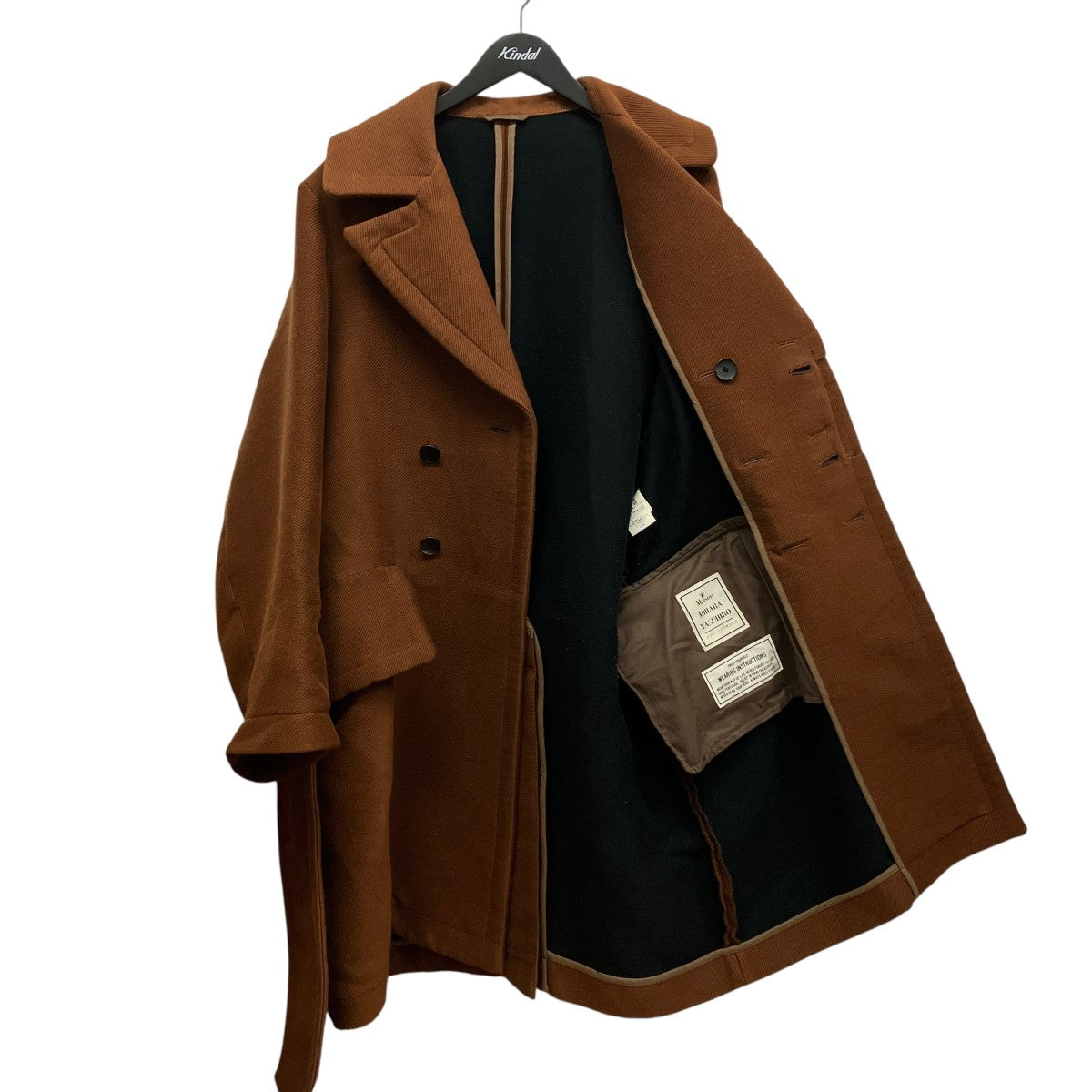 Maison MIHARA YASUHIRO ビッグバックルダブルチェスターコート91031312 古着・中古-5枚目のアイテム画像