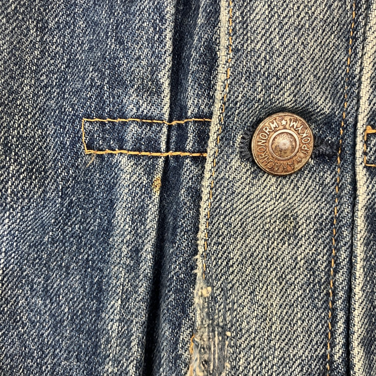 CONTEXT-005 FRONT TUCK DENIM JACKETダメージ加工デニムジャケット81868050535