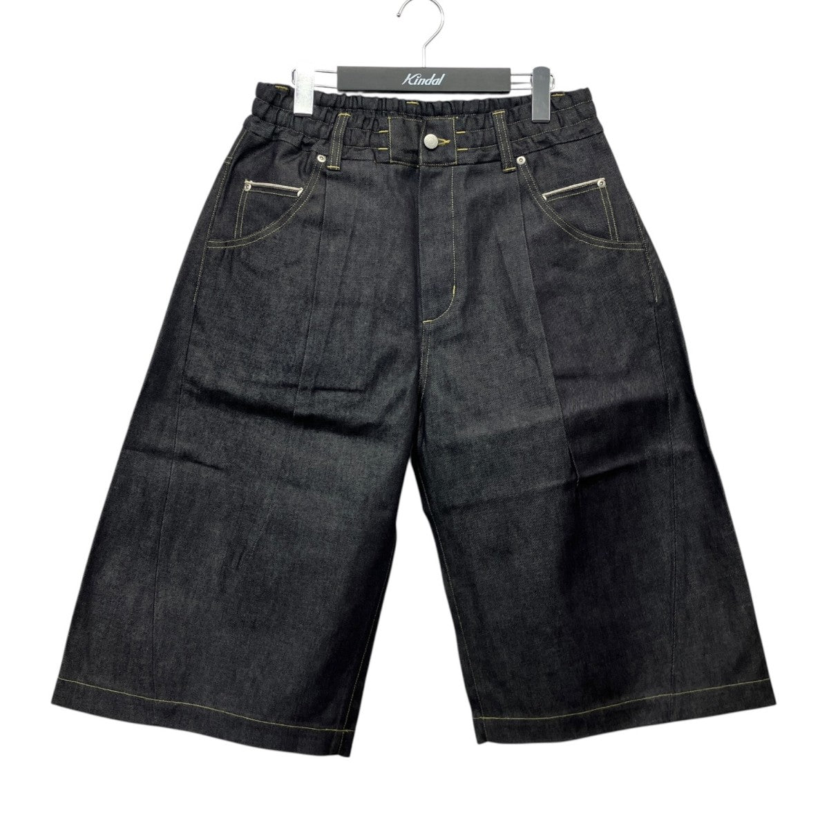 CLESSTE VINTAGE DYED SELVEDGE DENIM CITY BAGGY HALF PANTSデニムハーフパンツCLS-PT-2606 古着・中古-1枚目のアイテム画像