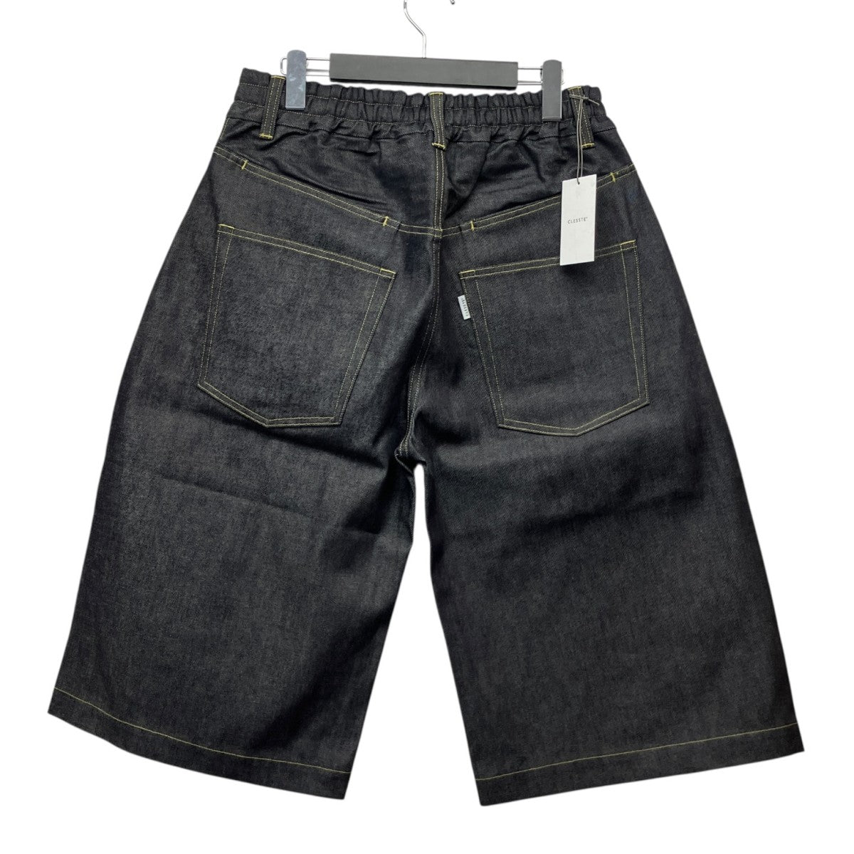 CLESSTE VINTAGE DYED SELVEDGE DENIM CITY BAGGY HALF PANTSデニムハーフパンツCLS-PT-2606 古着・中古-2枚目のアイテム画像
