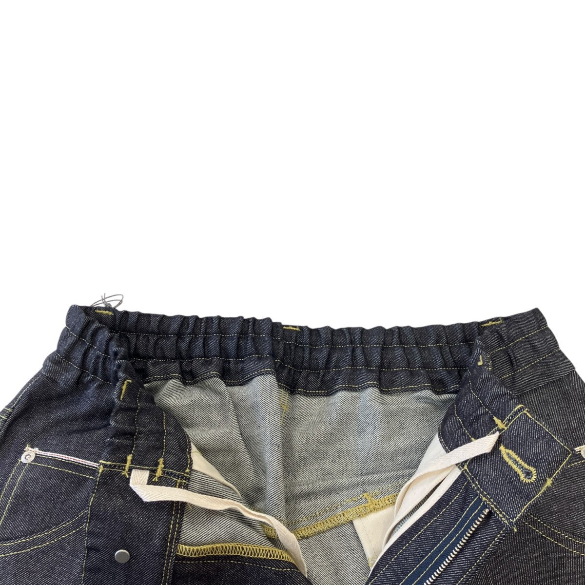 CLESSTE VINTAGE DYED SELVEDGE DENIM CITY BAGGY HALF PANTSデニムハーフパンツCLS-PT-2606 古着・中古-4枚目のアイテム画像