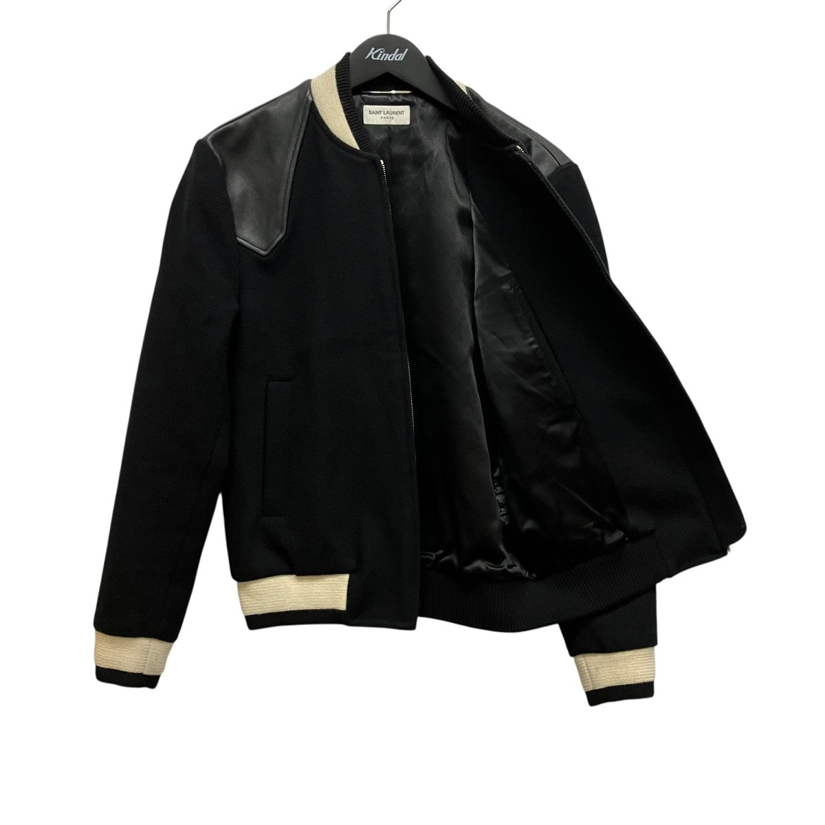 Saint Laurent Paris レザーショルダーテディジャケット583970 Y180W 古着・中古-5枚目のアイテム画像