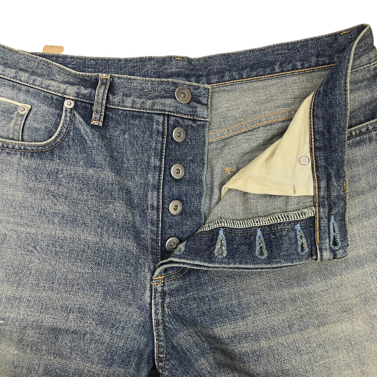 DIOR 26SSREGULAR FIT COTTON TWILL JEANSダメージ加工パッチワークデニムパンツ683D002D3052 古着・中古-5枚目のアイテム画像