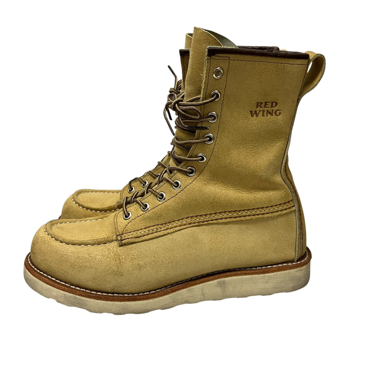 HUMAN MADE×RED WING 8Inch Mocサイドジップレースアップブーツ4669 古着・中古-3枚目のアイテム画像