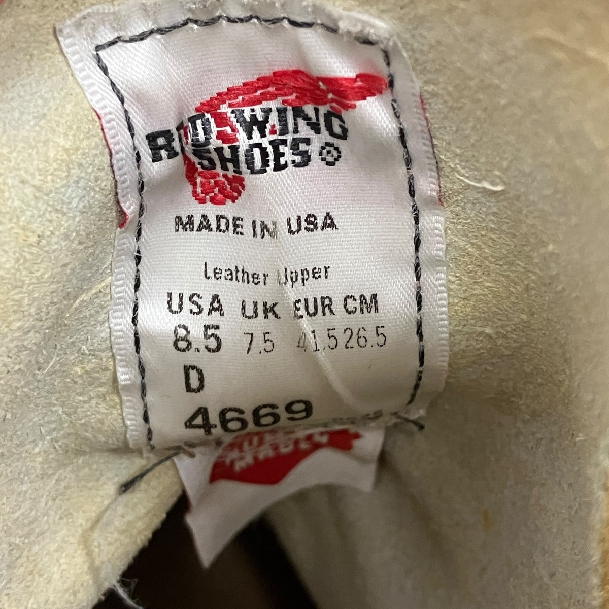 HUMAN MADE×RED WING 8Inch Mocサイドジップレースアップブーツ4669 古着・中古-6枚目のアイテム画像