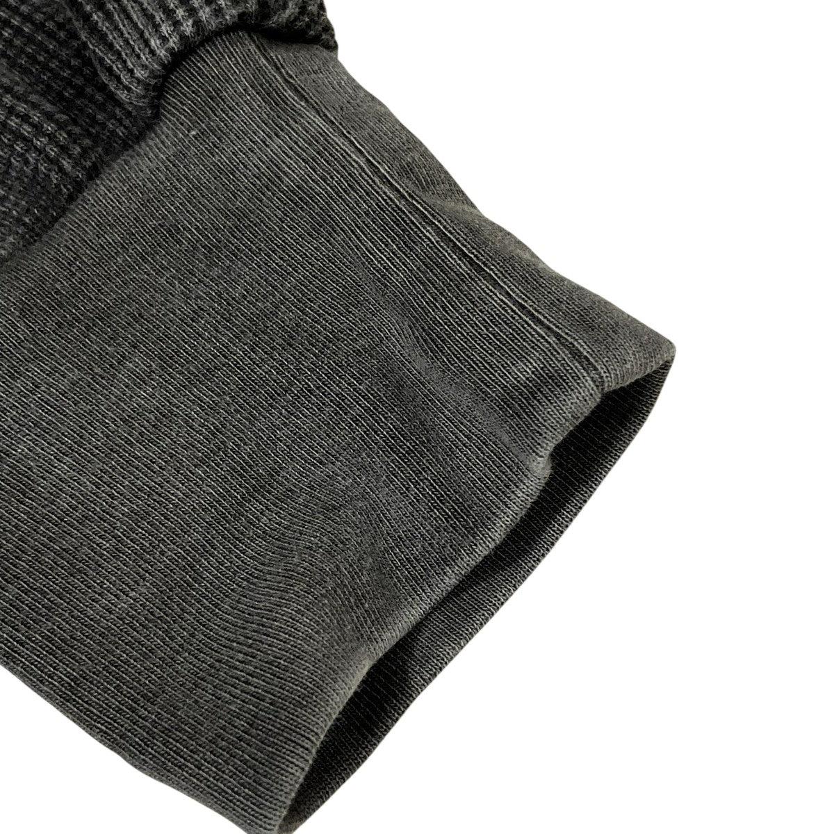 26SS18G Garment Dye Waffle - CHARCOAL PIGMENTワッフル長袖TシャツMJ26S-008
