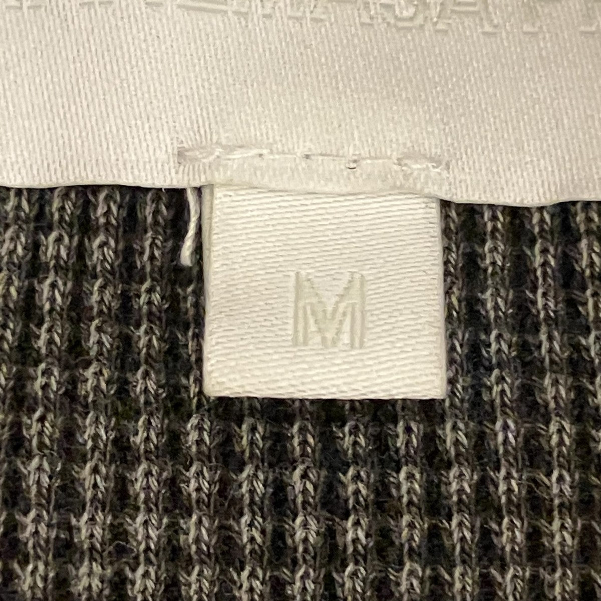 26SS18G Garment Dye Waffle - CHARCOAL PIGMENTワッフル長袖TシャツMJ26S-008