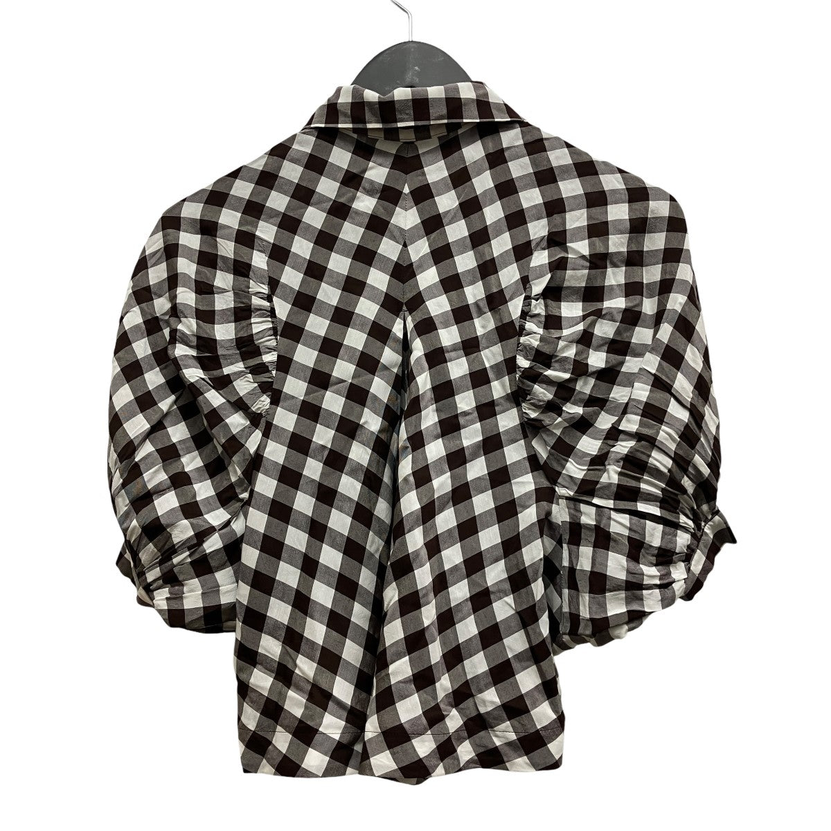 tricot COMME des GARCONS 09SSショートスリーブチェックブラウスTC-B039 古着・中古-2枚目のアイテム画像