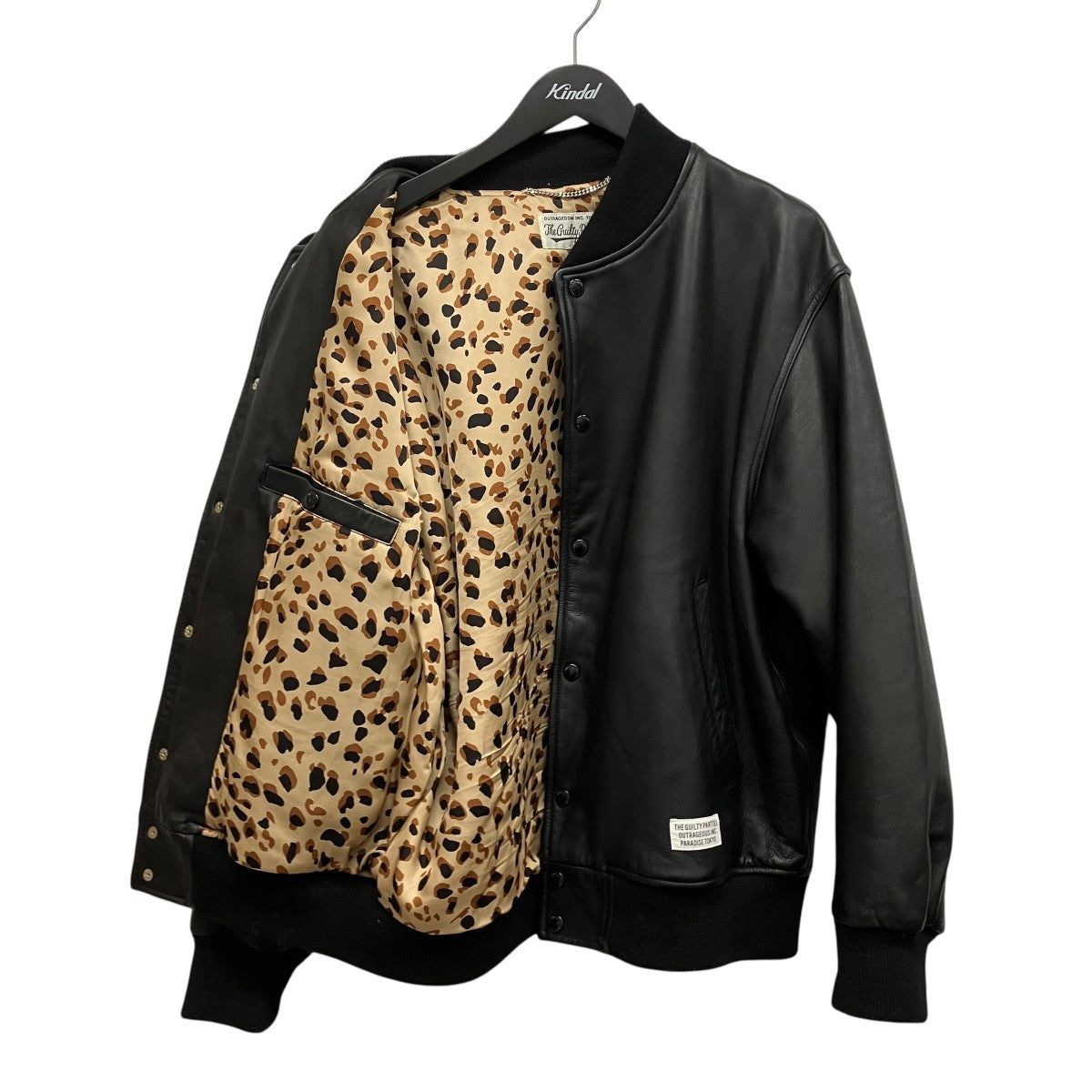 WACKO MARIA 24SSLEATHER VARSITY JACKETレザーバーシティジャケット 古着・中古-3枚目のアイテム画像