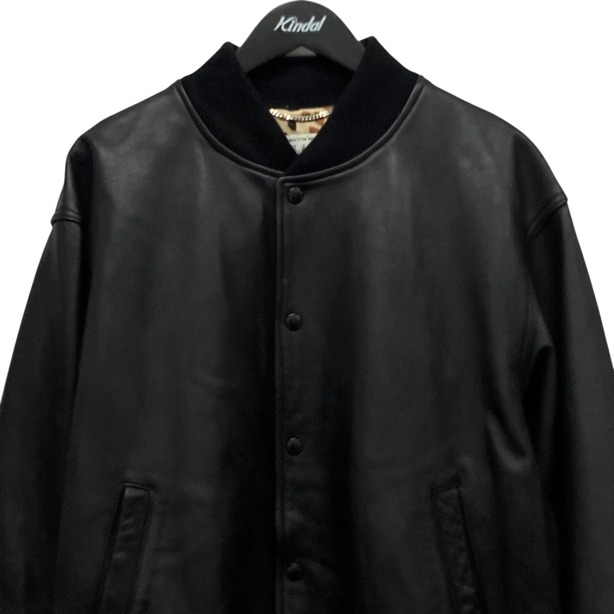 WACKO MARIA 24SSLEATHER VARSITY JACKETレザーバーシティジャケット 古着・中古-4枚目のアイテム画像