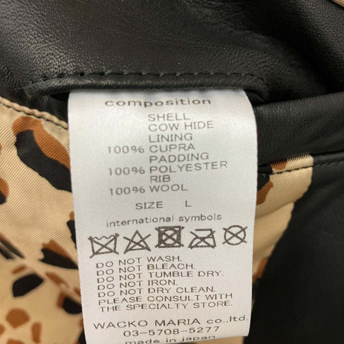WACKO MARIA 24SSLEATHER VARSITY JACKETレザーバーシティジャケット 古着・中古-7枚目のアイテム画像