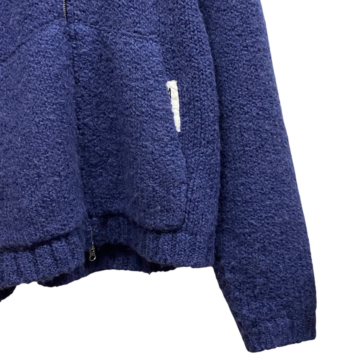 stussy CHUNKY KNIT ZIP HOODIEチャンキーニットZIP UPパーカー 古着・中古-4枚目のアイテム画像